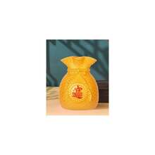 Bag Flowerpot Vase Chinese New Year Spring Festival Fortune Making Flower Arrangement Vase Plastic Festival Decoration - Yellow - View 4