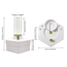 1pc Brush Rinser Paint Brush Cleaner, 1 Piece Paint Brush Cleaner Tool, Paint Brush Washer, Paint Brush Rinser With Drain - Green - View 2