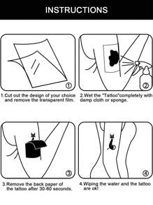 2 Sheet Red Brown Flower Henna Tattoo Sticker Mehndi Floral Temporary Tattoos For Parties Festivals Weddings - Brown - View 3