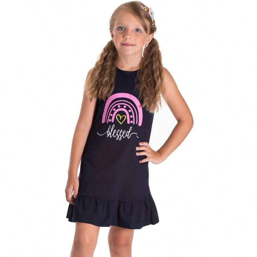 Young Girls Dresses - 藍色 - 查看 1