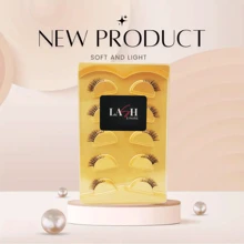 5pairs Natural Looking Reusable False Eyelashes Cat Eye Design With Inner Corner & Outer Corner Intensified(2-10mm)