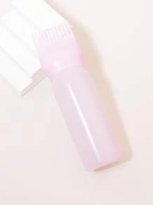 Hair Styling Set, 3pcs/Set Anti-Static & Detangling Hair Brush, Scalp Massager, Suitable For All Hair Types, With Hair Dye And Shampoo Bottle, Ideal For Home Salon - Pink - View 4