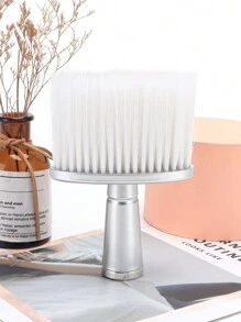 1支鍍銀髮掃,尼龍刷頭美容院理髮清潔刷,適用於頸部清潔的軟刷 - 銀色 - 查看 6