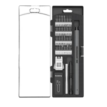 Professional Electric Screwdriver Set, DIY Hardware Tools For Mobile Phone Laptop Mini Precision Electric Screwdriver Rechargeable Screwdriver Set With LED Light - Black - View 4