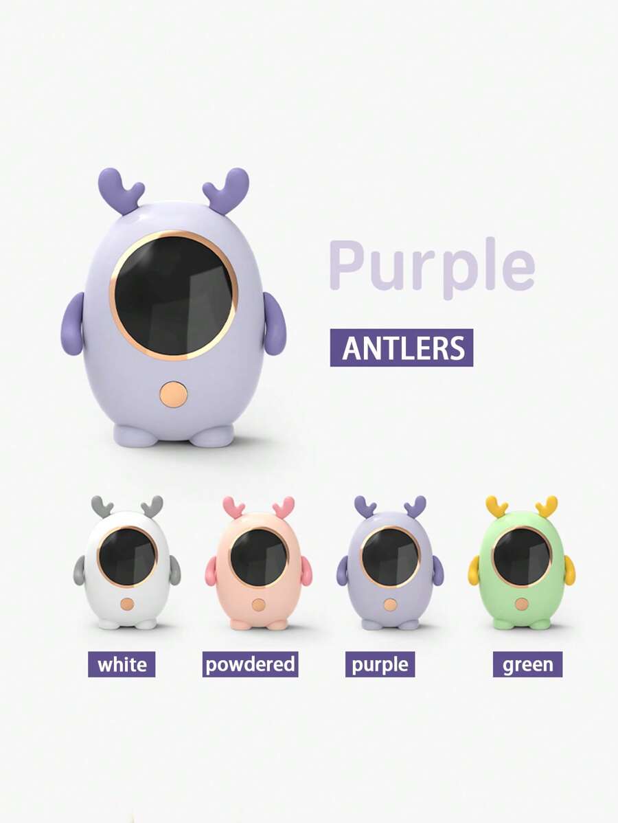 Usb Space Cutie Pet Hand Warmer With Rabbit Ear Design, Available In White, Pink, Purple, And Green - Multicolor - View 1