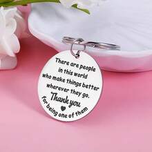 10入組美麗的女士鑰匙扣禮物-適合同事、護士朋友和老師的感恩節禮物最便宜的男士禮物聖誕禮物 - 銀色 - 查看 5