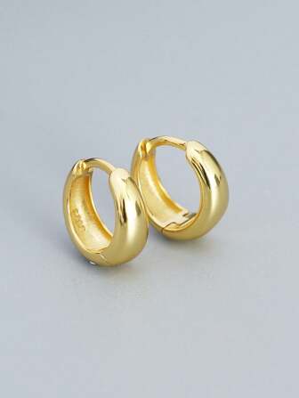 Minimalist Silver Hoop Earrings