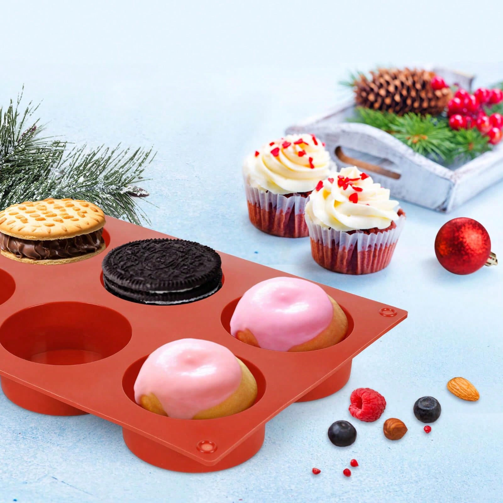 1pc Round Cylinder Candy Mold/Chocolate Cover Cookie Mold For Sandwich