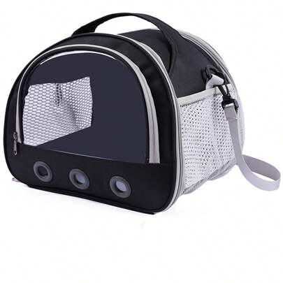1pc Portable Outdoor Travel Pet Carrier Shoulder Bag For Guinea Pig, Hedgehog, Parrot, Etc.
