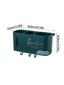 1 件家用浴室收纳架，无需钻孔，浴室吹风机挂架，浴室收纳架 - 綠色 - 查看 6