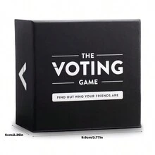 1 Piece, Adult Puzzle Game, Voting Card Game, Game About Your Friends, Gathering Board Game - Black - View 6