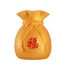 Bag Flowerpot Vase Chinese New Year Spring Festival Fortune Making Flower Arrangement Vase Plastic Festival Decoration - Yellow - View 1