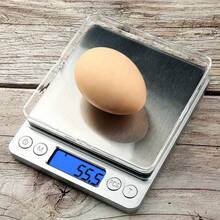 Jewelry Scale, Culture And Entertainment, Small Dining Table Scale, Measurement And Counting Scale, Digital Display, Office Tool Scale, Portable Postal Electronic Scale, Multi-Functional Kitchen Scale - Silver - View 4