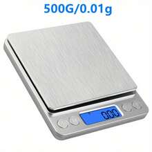 Jewelry Scale, Culture And Entertainment, Small Dining Table Scale, Measurement And Counting Scale, Digital Display, Office Tool Scale, Portable Postal Electronic Scale, Multi-Functional Kitchen Scale - Silver - View 9