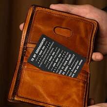 1 Pieza De Tarjeta De Billetera De Metal Grabada Para Ahijada, Regalo Inspirador Para Cumpleaños, Graduación, Fiestas Y Favores Decorativos - Blanco y Negro - Ver 4