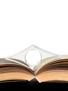 1 件裝透明壓克力書籍擴展器拇指書籤拇指書籍支撐閱讀配件 - 無色 - 查看 5