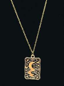 Unique Creative Tarot Card Shaped Oil Drop Pendant Necklace For Festive Decoration, Gift - Pendant Necklace - View 16