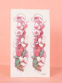 1 Piece Garland Tattoo Sticker Waterproof Lasting Lady Arm - Multicolor - View 5
