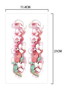 1 Piece Garland Tattoo Sticker Waterproof Lasting Lady Arm - Multicolor - View 6