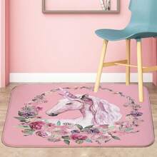 隨機發貨獨角獸造型法蘭絨地墊 - 彩色 - 查看 3