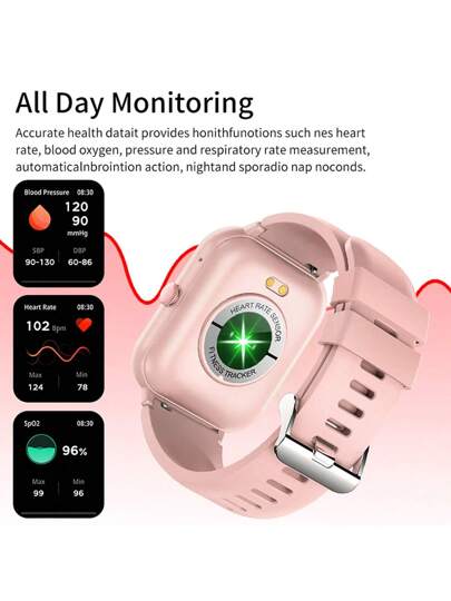 Slimme Horloge Boy Girl 1.83inch HD Touch Screen Sleep Monitor/100+ Sports Mode/Smart Voice Assistant/Wirelss Call/Fitness Waterproof Bracelet roid Ios view 3