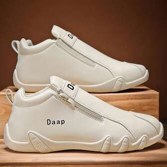 Autumn/Winter New Men's Casual Shoes Side Zipper Boots