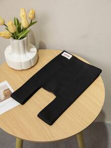 1 peça Sólida Cor Preto Saco de Crochê Tricotado Oco Leve Tote para Mulheres, Dobrável e Portátil, Adequado para Casual, Férias, Escola e Comute, Todas as Estações, Dia das Mães Presentes, Presentes para Mãe, Essenciais da Mamã, Saco de Mamãe para Sair