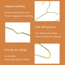 A Set Of Ten Pet Cat And Dog Hangers Pet-Specific Plated Metal Hangers Gold, Medium And Small Optional. - Gold - View 4