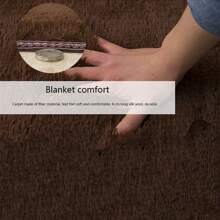 1入長毛地毯,適用於客廳、茶几、沙發、臥室、床邊、瑜珈室、門口、踏腳墊 - 淺灰紫 - 查看 3