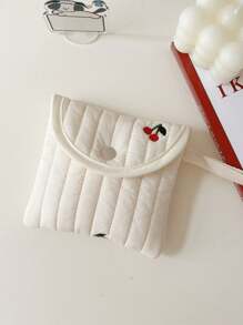1 Túi đựng băng vệ sinh mini kiểu Hàn Quốc hình quả anh đào, mềm mại, nhỏ gọn, dùng cho nữ, đựng đồ trang điểm, son môi, đồ dùng vệ sinh cá nhân khi đi du lịch, túi đựng mỹ phẩm, túi chăm sóc da, túi đựng đồ dùng cá nhân khi đóng gói hành lý, đồ dùng cần thiết khi đi du lịch, du lịch biển, ký túc xá, quà tặng cho phù dâu, quà tặng cho mẹ, quà sinh nhật, quà tặng cho bạn bè và giáo viên, trang trí nhà cửa, phòng tắm, phòng khách, giường ngủ, hộp đựng son dưỡng môi, túi đựng mỹ phẩm, đồ dùng cần thiết khi đi du lịch. - Nhiều màu - Xem 1