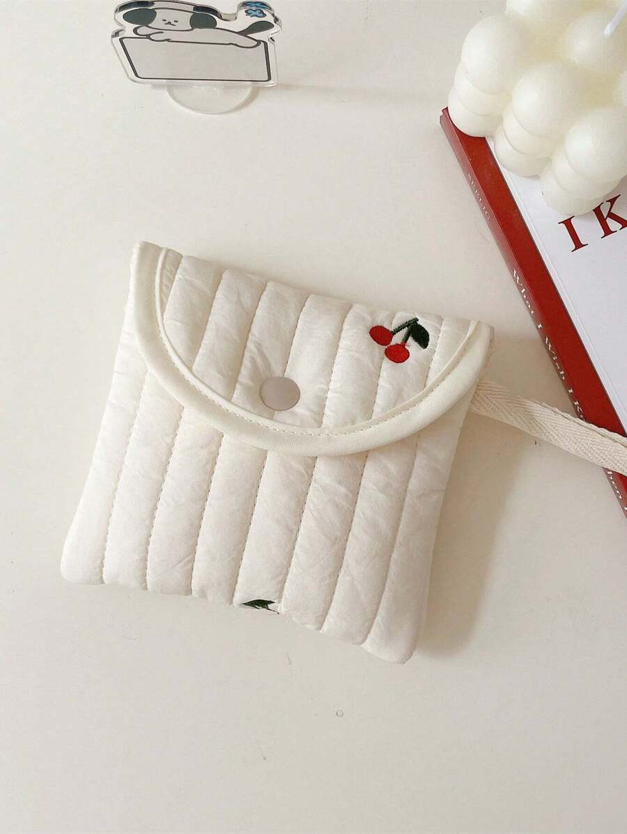 1 Túi đựng băng vệ sinh mini kiểu Hàn Quốc hình quả anh đào, mềm mại, nhỏ gọn, dùng cho nữ, đựng đồ trang điểm, son môi, đồ dùng vệ sinh cá nhân khi đi du lịch, túi đựng mỹ phẩm, túi chăm sóc da, túi đựng đồ dùng cá nhân khi đóng gói hành lý, đồ dùng cần thiết khi đi du lịch, du lịch biển, ký túc xá, quà tặng cho phù dâu, quà tặng cho mẹ, quà sinh nhật, quà tặng cho bạn bè và giáo viên, trang trí nhà cửa, phòng tắm, phòng khách, giường ngủ, hộp đựng son dưỡng môi, túi đựng mỹ phẩm, đồ dùng cần thiết khi đi du lịch. - Nhiều màu - Xem 1
