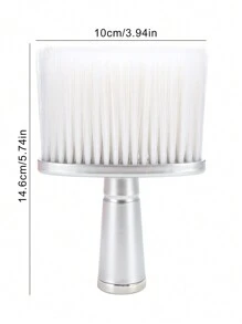 1支鍍銀髮掃,尼龍刷頭美容院理髮清潔刷,適用於頸部清潔的軟刷 - 銀色 - 查看 9