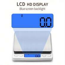 Jewelry Scale, Culture And Entertainment, Small Dining Table Scale, Measurement And Counting Scale, Digital Display, Office Tool Scale, Portable Postal Electronic Scale, Multi-Functional Kitchen Scale - Silver - View 7
