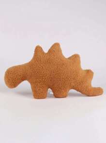1 pieza Peluche en forma de dinosaurio con forma de nugget de pollo amarillo, con varios estilos como dragón triangular, dragón espada, pterosaurio, dragón trueno, Tiranosaurio Rex