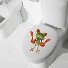 8入組有趣的青蛙貼紙蛙紋壁貼創意動物貼紙可拆卸3d新奇壁貼自粘大眼青蛙壁畫,適用於汽車窗戶門戶家庭客廳 - 綠色 - 查看 2