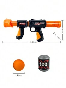 Áp suất không khí Súng Shooting Súng Bắn Trò Chơi Bộ - màu đen - Xem 2