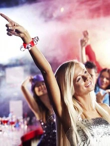 2 件裝手鈴手腕和腳踝鈴,布質音樂鼓舞腕帶(紅.綠.粉紅.黃) - 紅色 - 查看 7