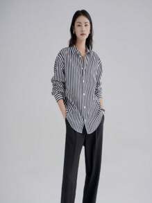 Women Blouses - 黑色 - 查看 3