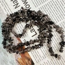 Cuentas de piedra astillada natural, piedras preciosas multicolor asimétricas de 5-8 mm, rocas de curación de chakra sueltas con agujero para fabricación de joyas, manualidades DIY, cristal - Multicolor - Ver 7