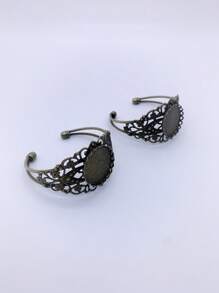 2入組/袋適用於diy珠寶尋找的25mm銅製空白手鐲 - 銅色 - 查看 1