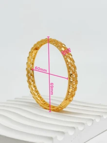 A Piece Of Pure Copper Women'S Bracelet Buckle Champagne Gold Rose Gold Twist Pattern Lock Buckle Type Small Rhombus Flower X Pattern Phoenix Tail Pattern Suitable For Daily Wear - Phoenix Tail Pattern - View 6