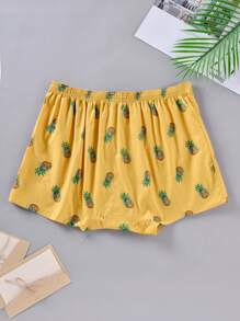 3 Pairs Men's Fruit Print Loose Fit Pajama Pants