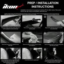 Trunk Spoiler Fits For 2016-2019 Cadillac ATS-V, V Style Unpainted Black ABS Plastic Rear Spoiler Deck Wing - Black - View 6