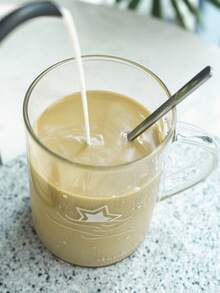 1組發光星空玻璃杯情侶咖啡杯光變色熱變色星空夜光杯玻璃水杯咖啡杯飲料杯 - 透明帶蓋子帶勺子 - 查看 5