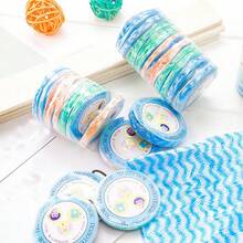 1塊隨機顏色的壓縮毛巾,適用於戶外露營、旅行和一次性使用 - 彩色 - 查看 4