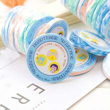 1塊隨機顏色的壓縮毛巾,適用於戶外露營、旅行和一次性使用 - 彩色 - 查看 3