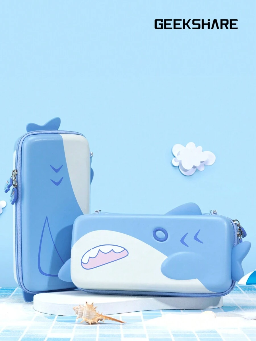 GeekShare Ốp lưng cứng di động hình cá mập dễ thương, tương thích với Switch/Switch OLED - Nhiều màu - Xem 1