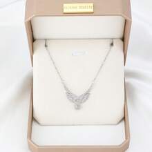 1 件裝愛情天使之翼吊墜項鍊女式生日派對派對首飾 - 彩色 - 查看 16