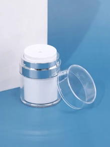 1 Hộp phân phối keo trong suốt, Chai kem dưỡng da loại ép ABS màu trắng, Hộp đựng có thể đổ lại cho Gel & Kem dưỡng da, Chai kích thước du lịch di động chống rò rỉ, Chai bảo quản tốt nhất - Trong sáng - Xem 6