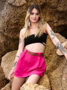 Women Shorts - Hồng - Xem 2